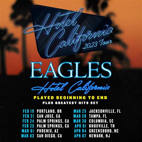 eagles world tour 2023